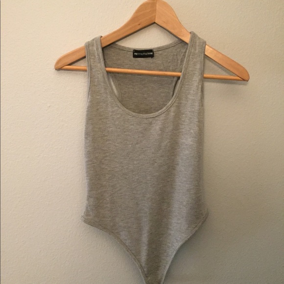 PrettyLittleThing Tops - 🌺Gray tank bodysuit